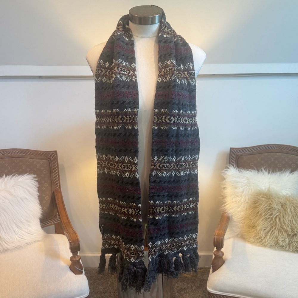 FSU Noles Colors Patterned Knit Scarf - Picture 1 of 5